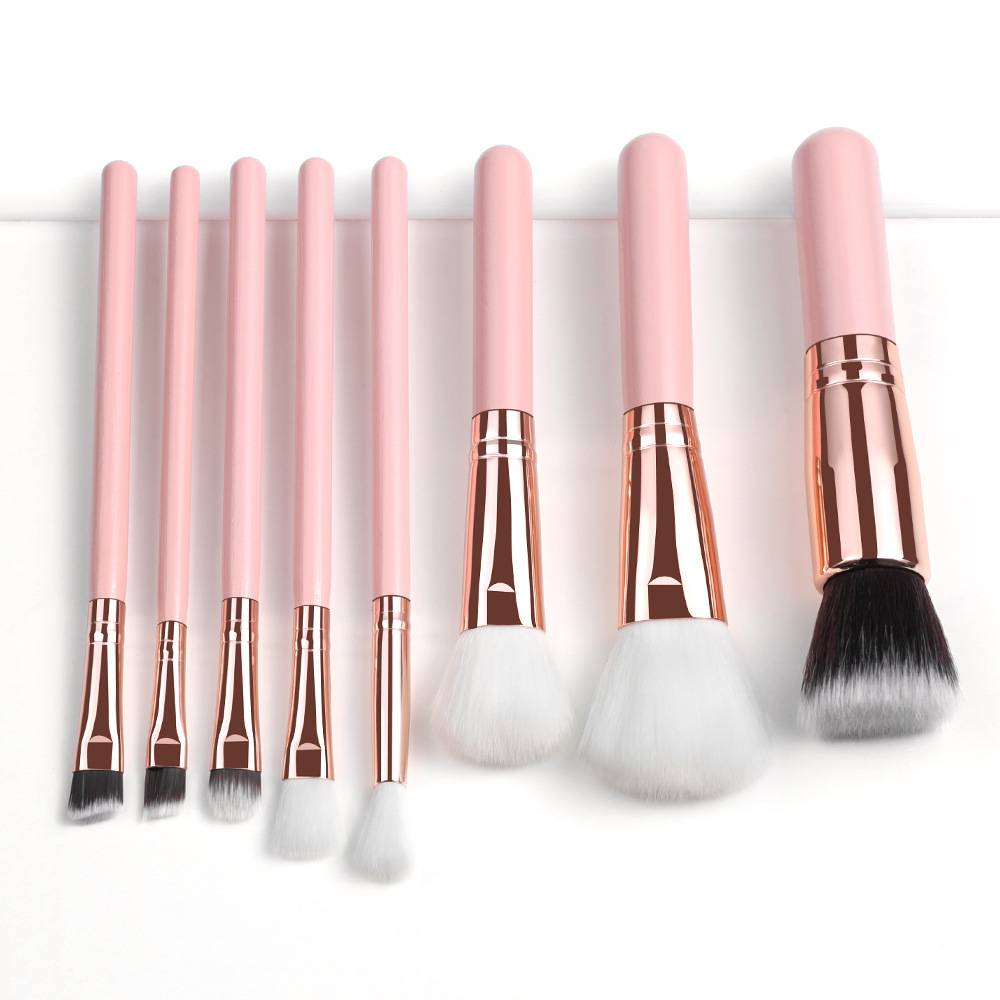 Hot Selling Private Label Makeup Brushes Set Of 8 Pink Set Brushes Makeup Brush Sets For Makeup